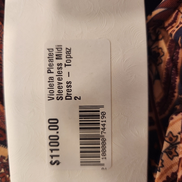 NWT ULLA JOHNSON Violeta Midi Dress in Topaz XS $1,100 - Picture 10 of 10